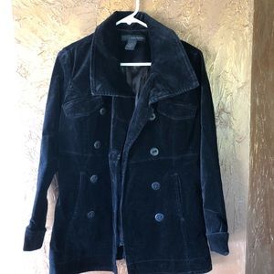 Calvin Klein Jeans Black Velvet Jacket Size M